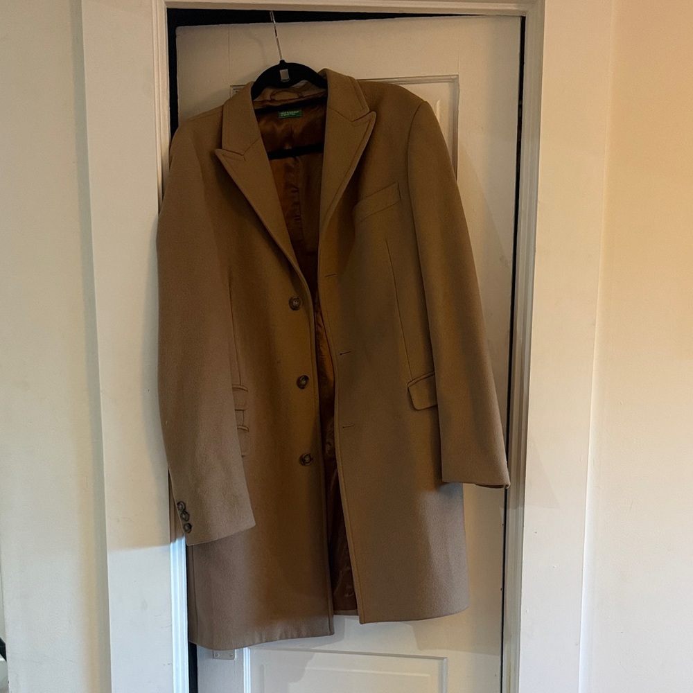 United Colors of Benetton Tan Wool Coat